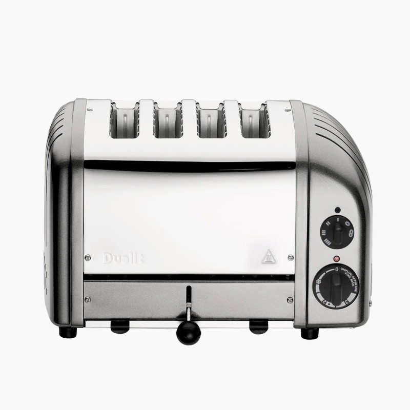Dualit 4 Slice NewGen Classic Toaster Metallic Silver