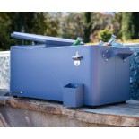 Permasteel 75-liitrine ratastel külmakast eemaldatavate jalgadega, Azure Blue