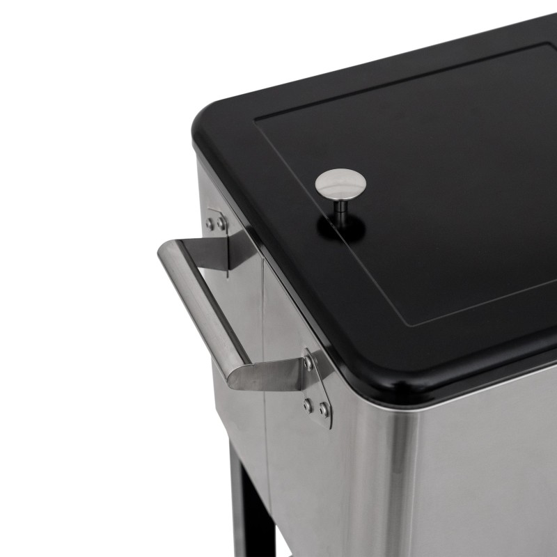 Permasteel 75-liitrine ratastel külmakast eemaldatavate jalgadega, Stainless Steel