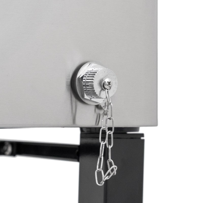 Permasteel 75-liitrine ratastel külmakast eemaldatavate jalgadega, Stainless Steel