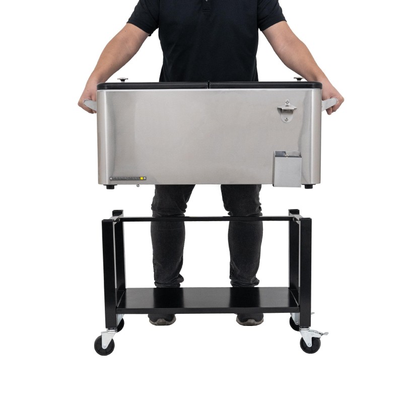 Permasteel 75L Rolling Patio Cooler with Wheels