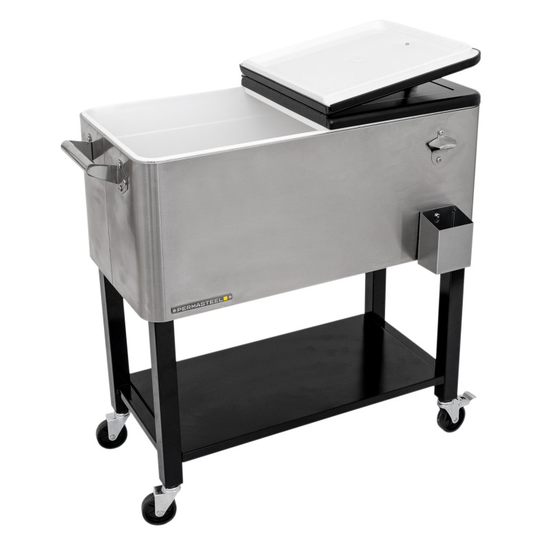 Permasteel 75L Rolling Patio Cooler with Wheels
