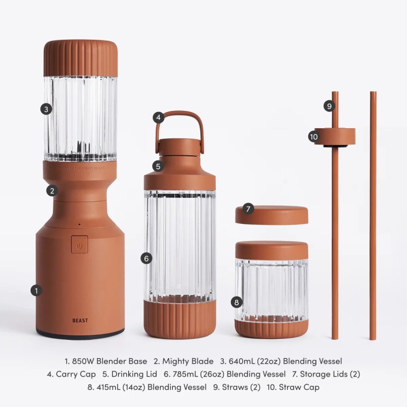 Beast® Mighty 850 Plus personīgais blenderis, Terra B85MH-RU-EU