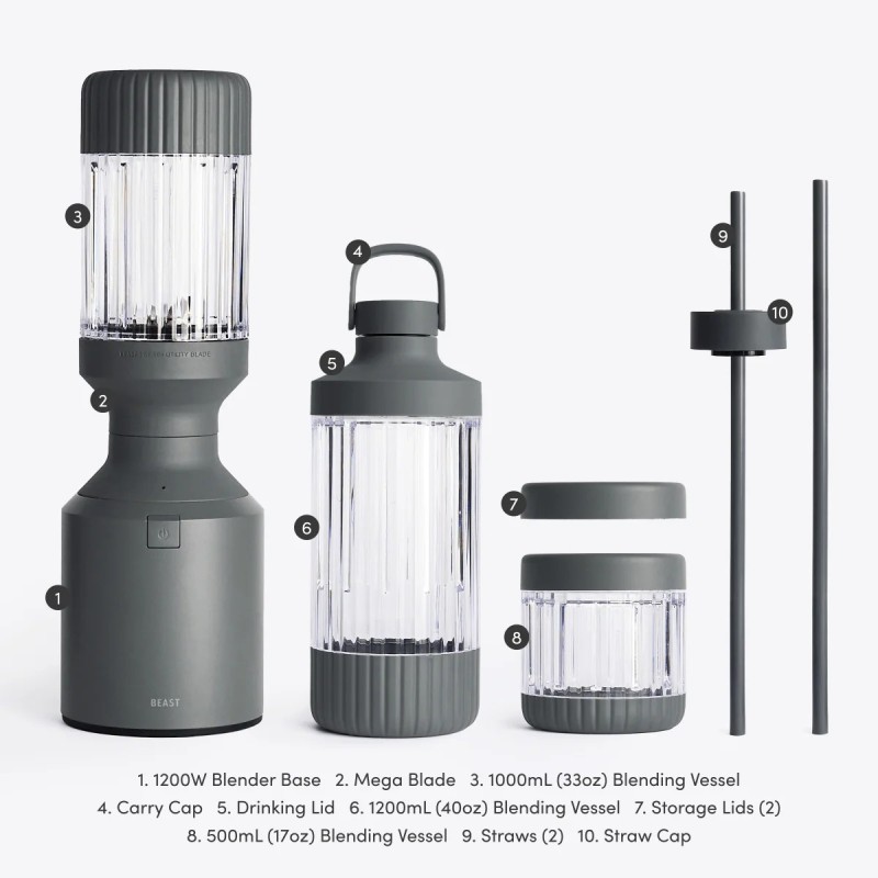 Beast® Mega 1200 Plus – izcilākais pilna izmēra blenderis, B12MH-CH-EU