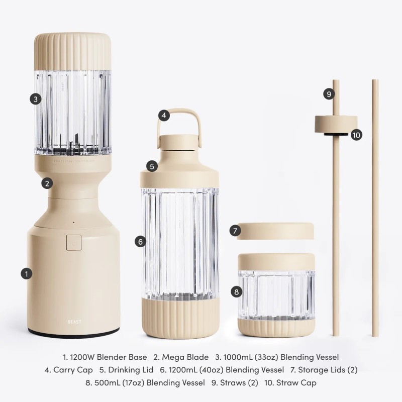 Beast® Mega 1200 Plus – der ultimative Standmixer in voller Größe, B12MH-BE-EU