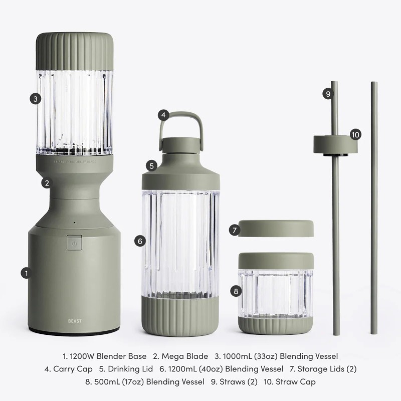 Beast® Mega 1200 Plus – izcilākais pilna izmēra blenderis, B12MH-SG-EU