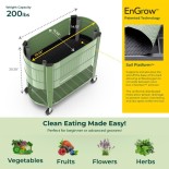 Permasteel Elevated Garden Bed, Olive