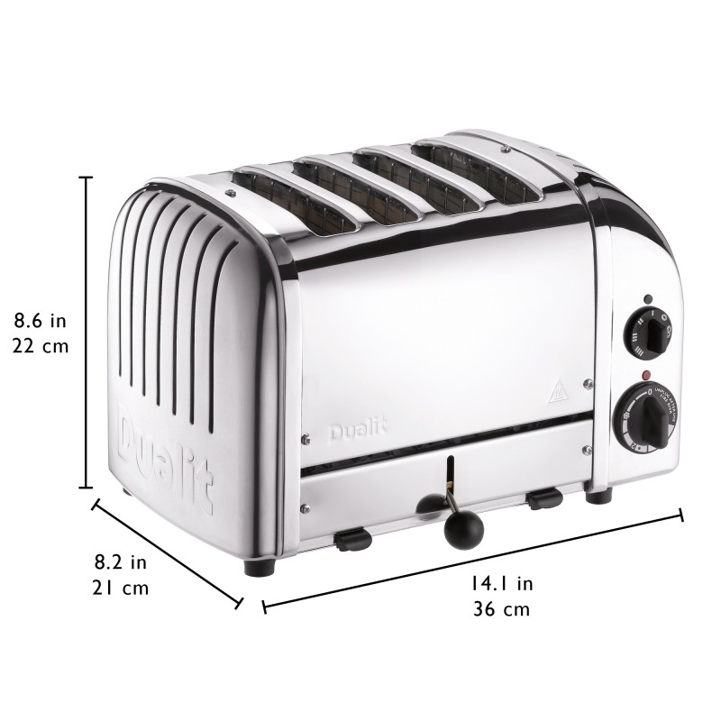 Dualit 4 Classic riekelių skrudintuvas Stealth Black / Outlet