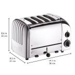 Dualit 4 Slice Classic Toaster, Stealth Black / Outlet