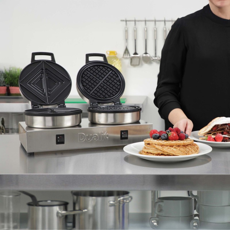 Dualit Kombi-Kontaktoaster und Waffeleisen