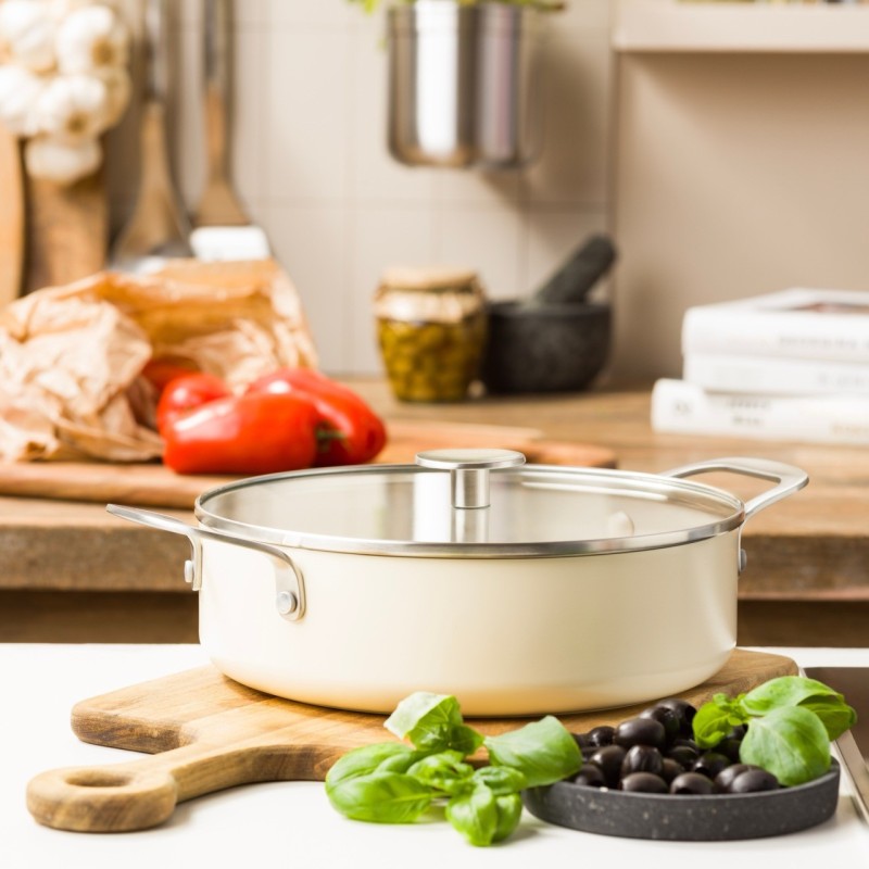 KitchenAid sautējamā panna, 28cm/4,28L | Nepiedegoša