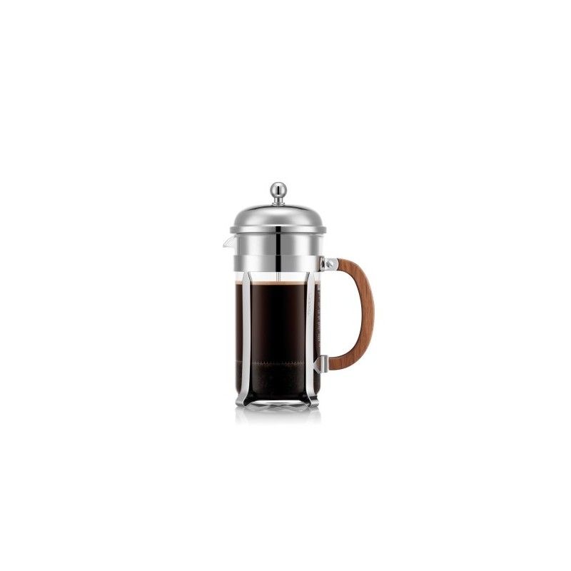 Bodum Chambord with Walnut Handle, Stainless Steel 1.0l