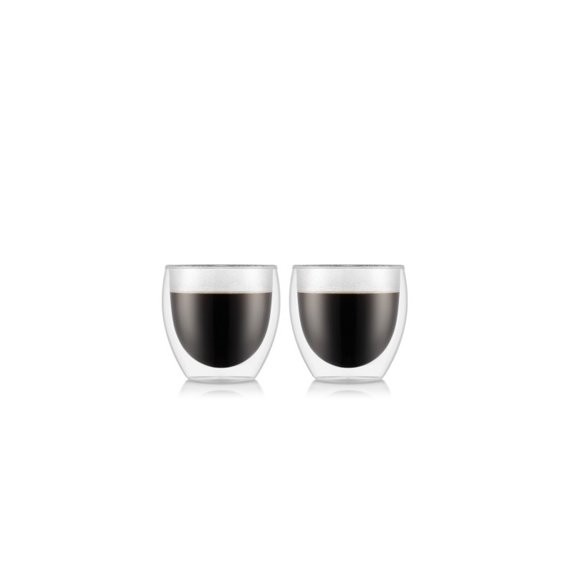Bodum Pavina Double Wall Glasses, 0,08L