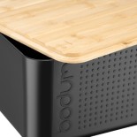 Bodum Bistro Large Bread Box | Bamboo Cutting Board Lid