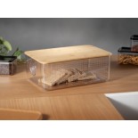 Bodum Bistro Großer Brotkasten | Bambus-Schneidebrett-Deckel