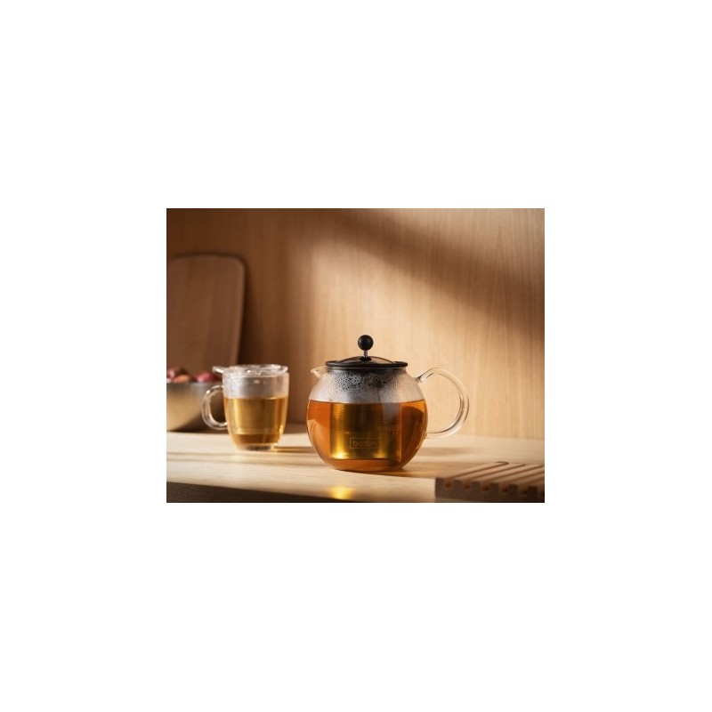 Bodum Assam Teebereiter | 1,0L Glasteekanne mit Sieb
