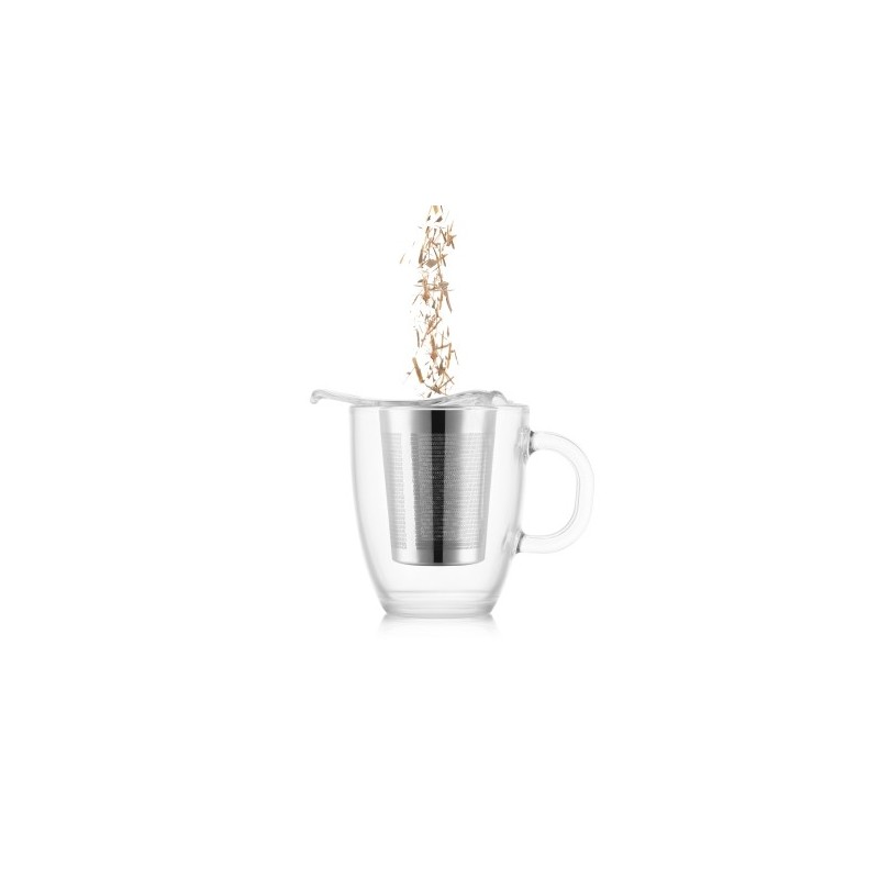 Bodum YO-YO Tea Set | 0.35L Mug and Stainless Strainer