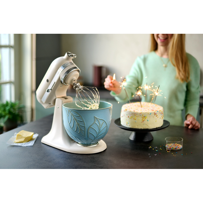 Ceramic bowl for stand mixer 4,7L Spring Leaves