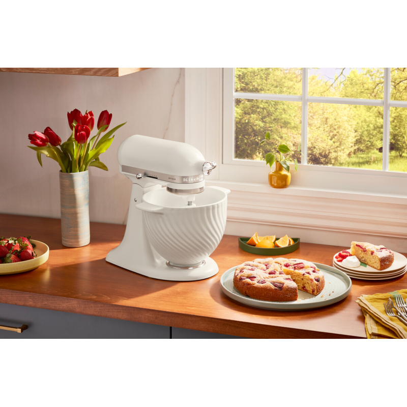 Ceramic bowl for stand mixer 4,7L Spring Leaves