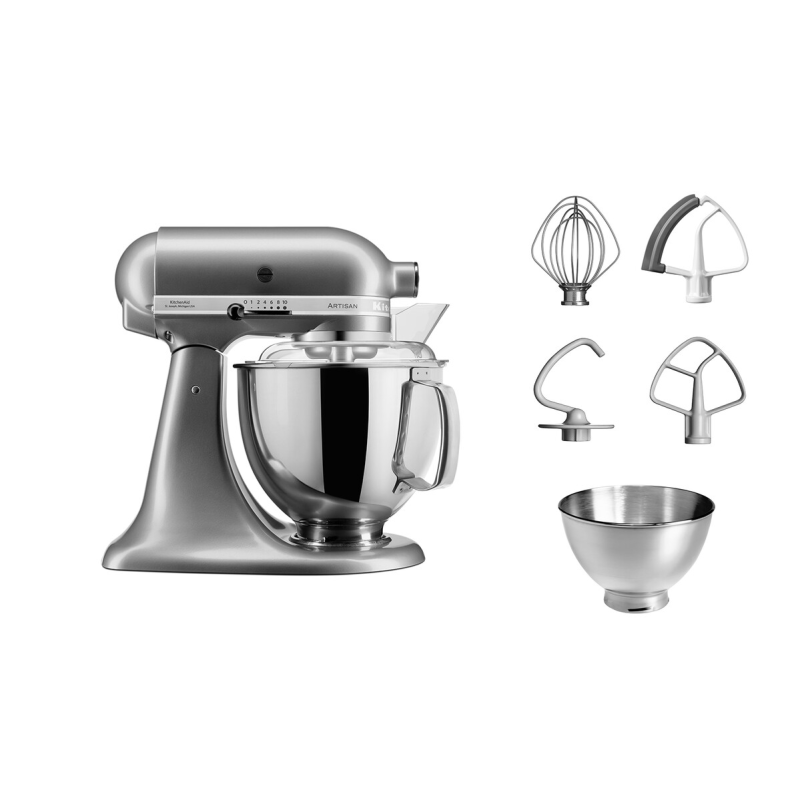 KitchenAid Artisan Elegance galda mikseris 4,8L Contour Silver 5KSM175PSECU
