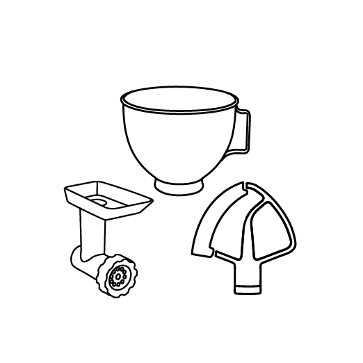 OPTIONAL ACCESSORIES FOR STAND MIXERS